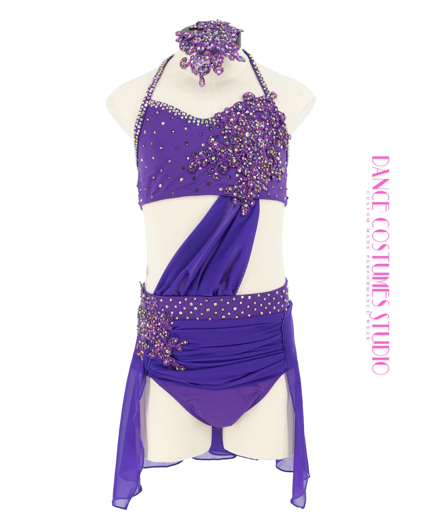 purple lyrical dance dress Custom Dance Costume Lyrical Contemporary Lilac Purple Leotard with Skirt Elite Custom Costumes
