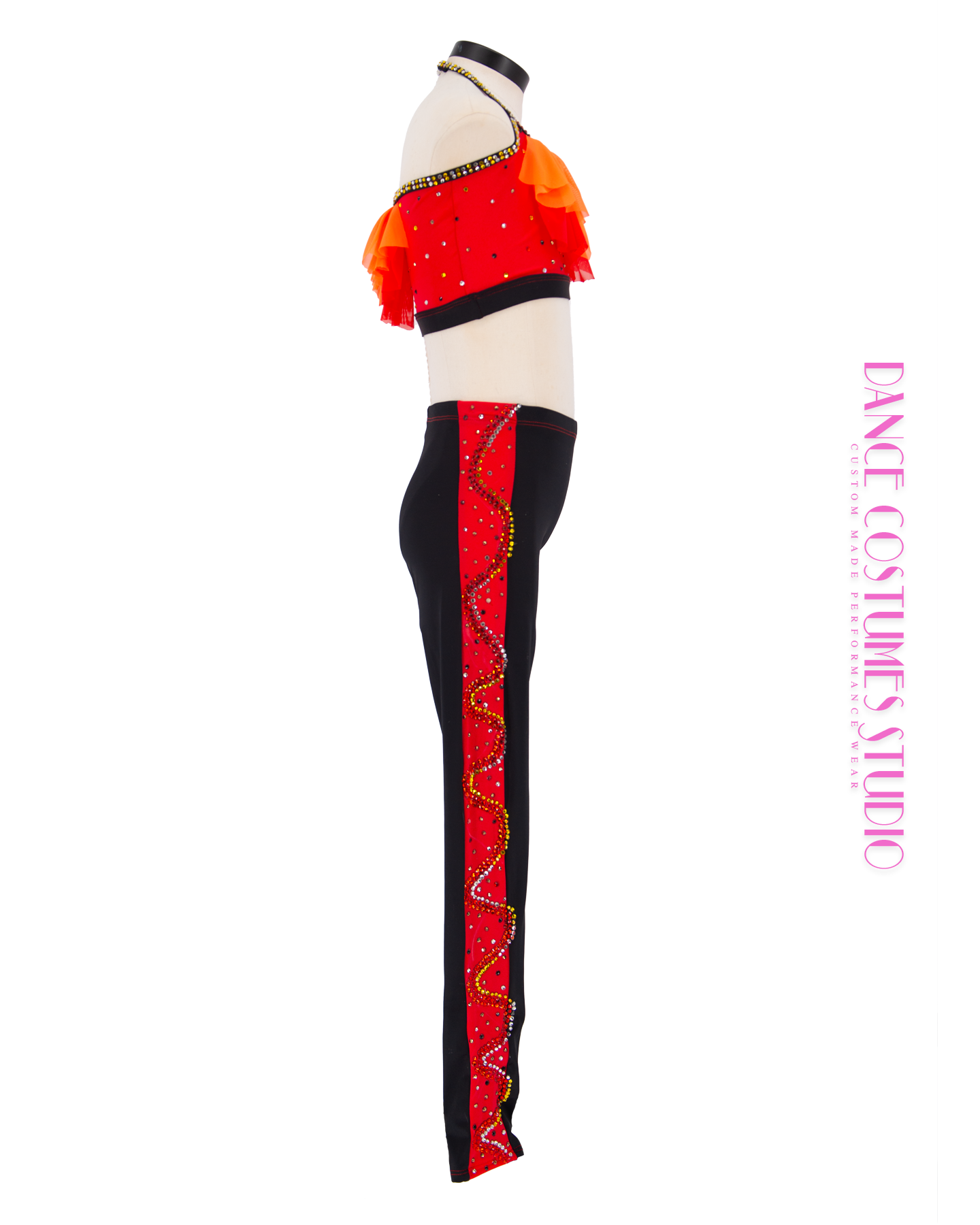 Fire Jazz Tap Dance Costume