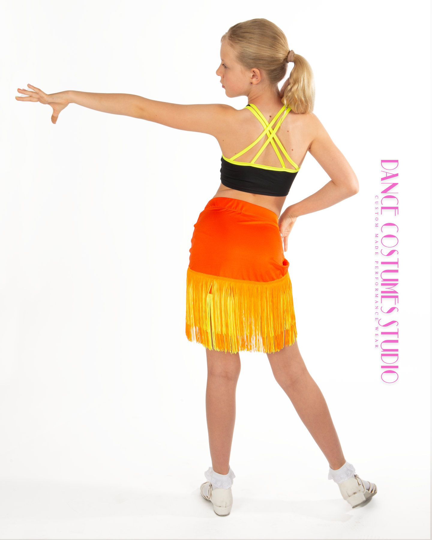 Kendall Fringed Draped Dance Skirt
