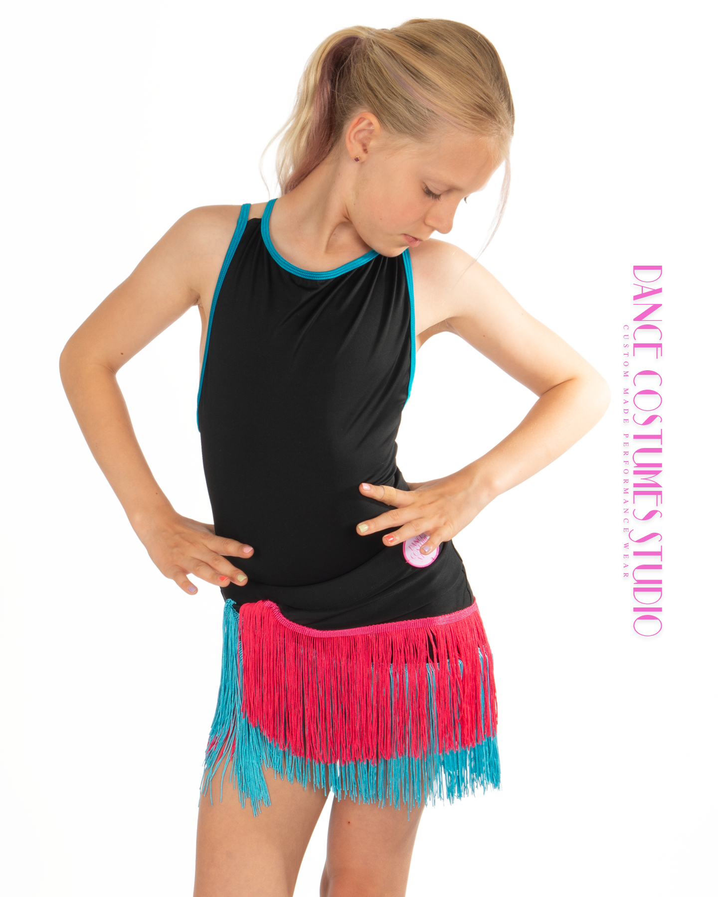 Kendall Fringed Draped Dance Skirt