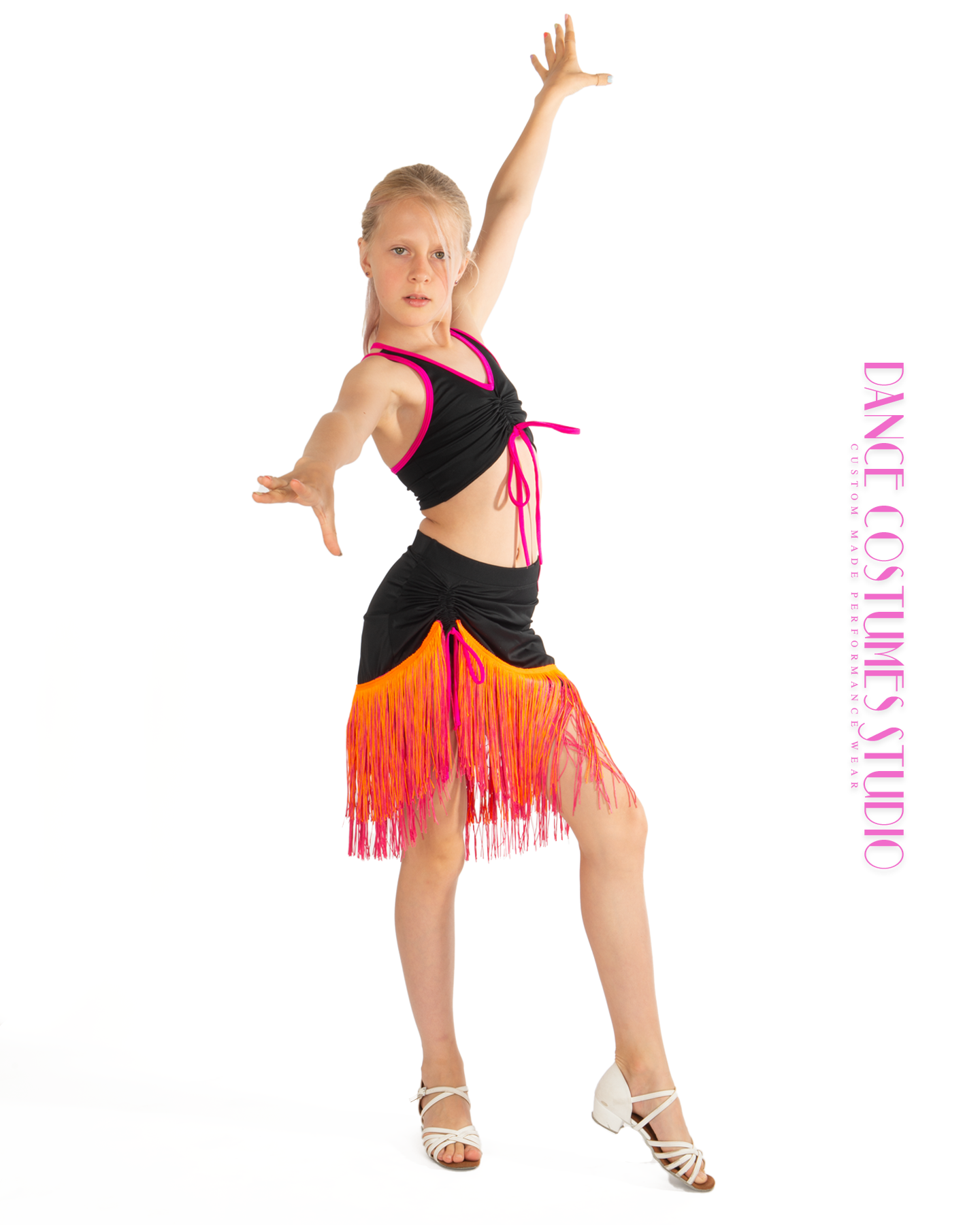 Wanda Fringed Drawstring Dance Skirt