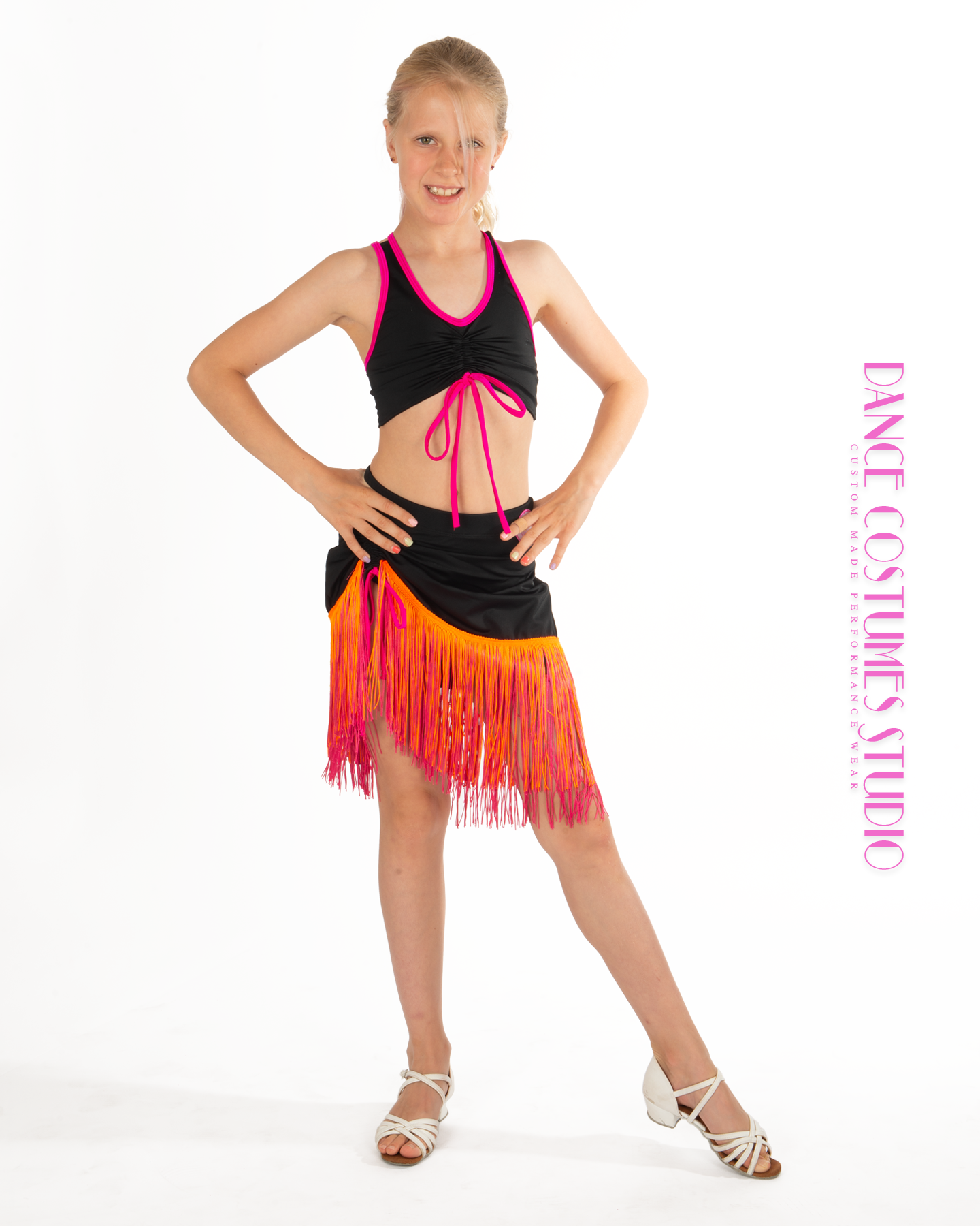 Wanda Fringed Drawstring Dance Skirt