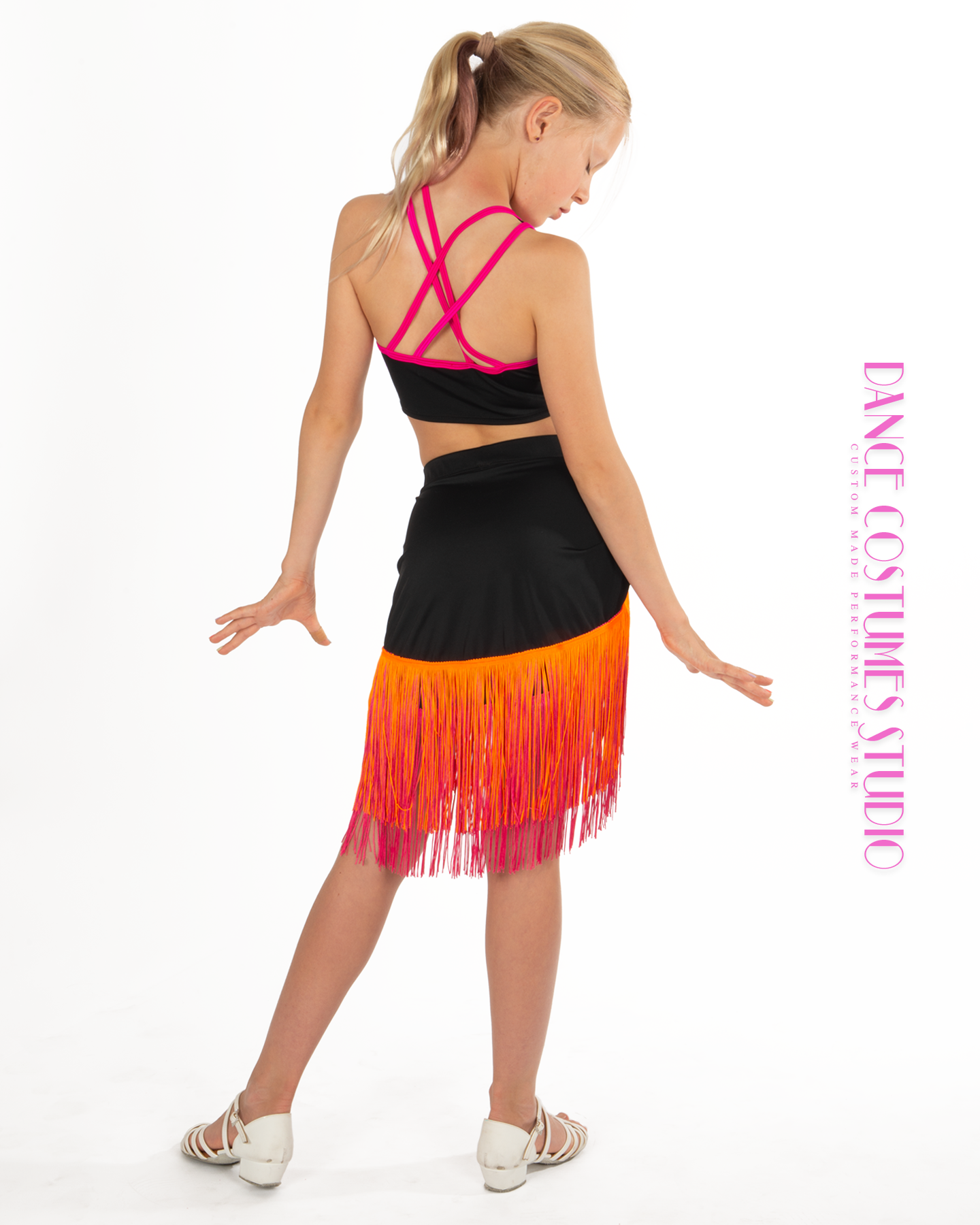 Wanda Fringed Drawstring Dance Skirt