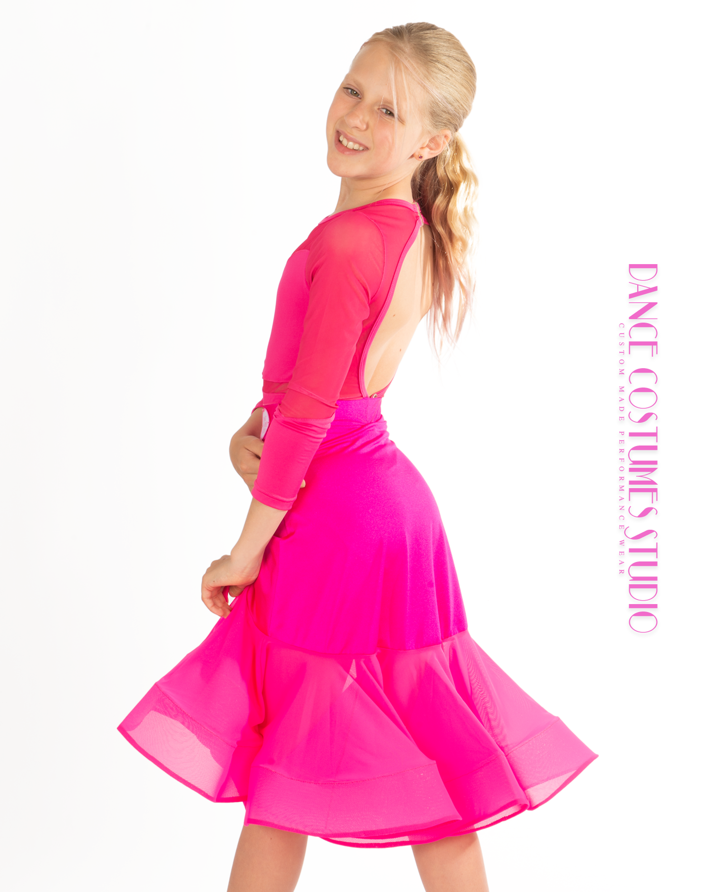 Idalia Dance Mesh Sleeves Leotard