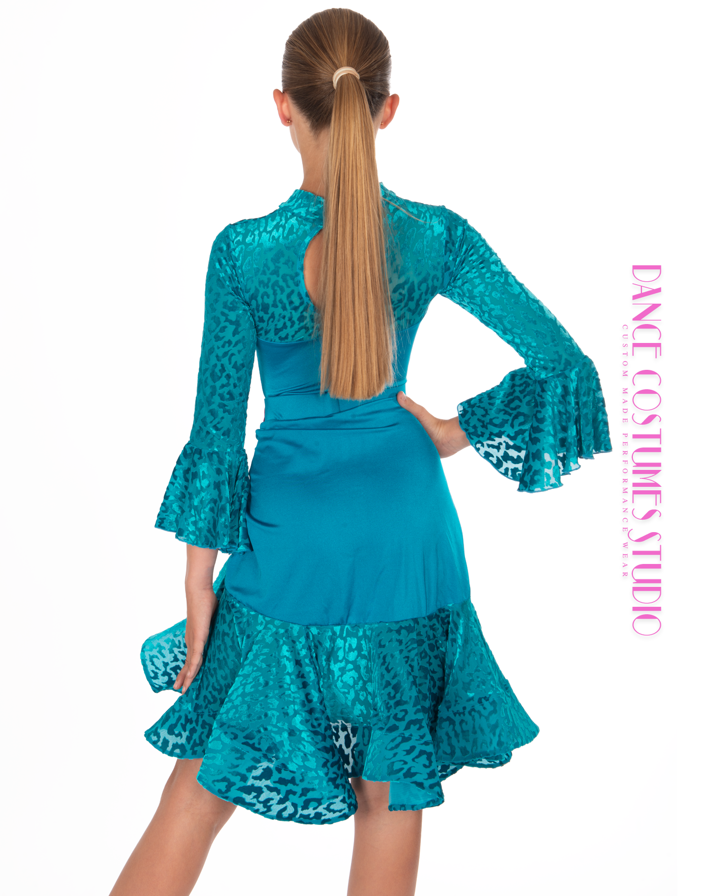 Rita Drawstring Dance Skirt - Teal