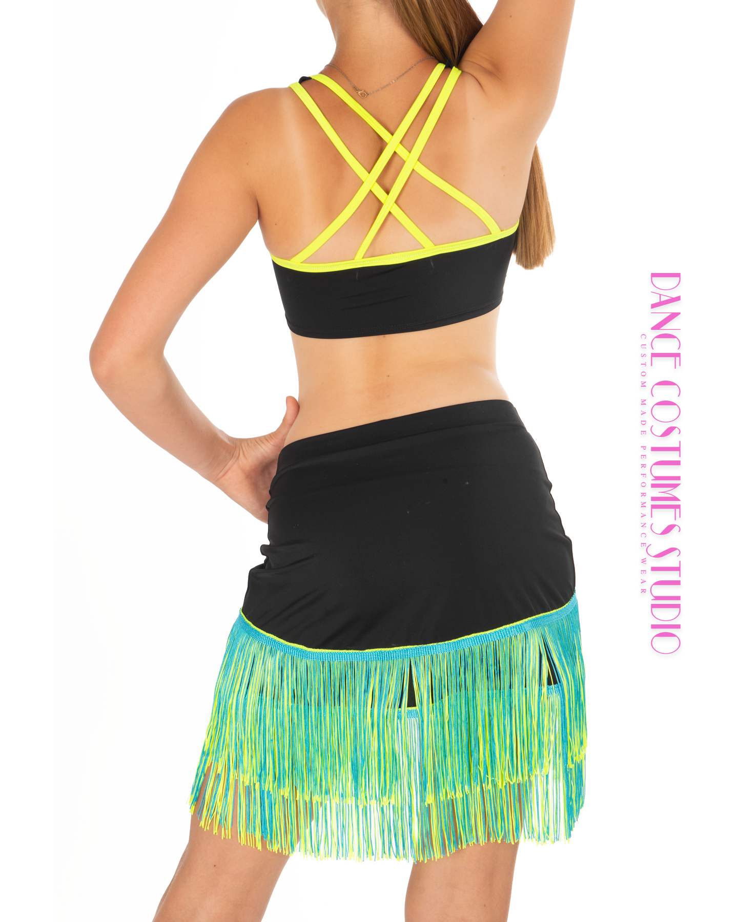 Wanda Fringed Drawstring Dance Skirt