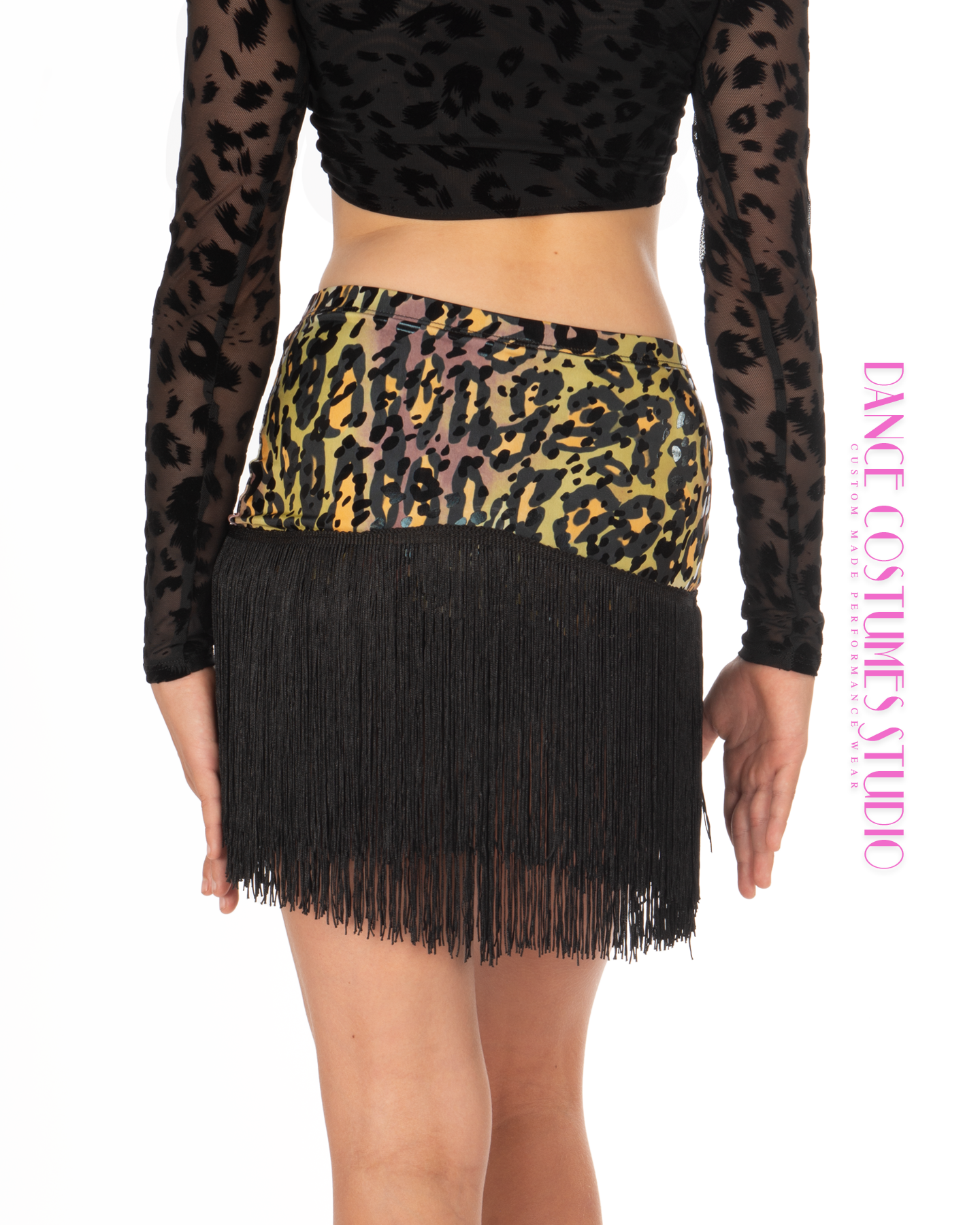 Yelena Mini Fringed Dance Skirt