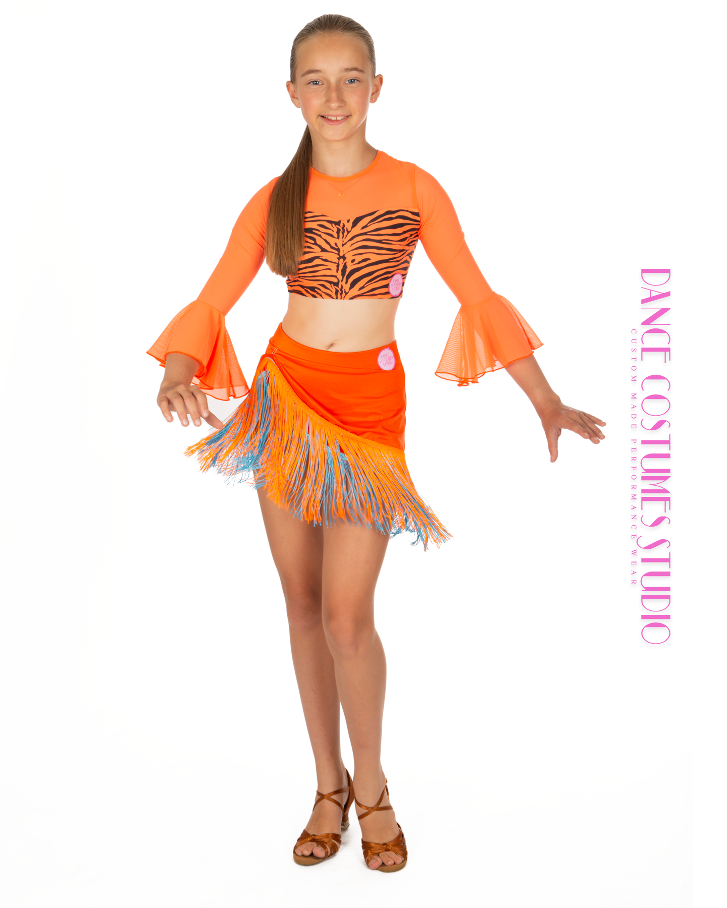 Kendall Fringed Draped Dance Skirt