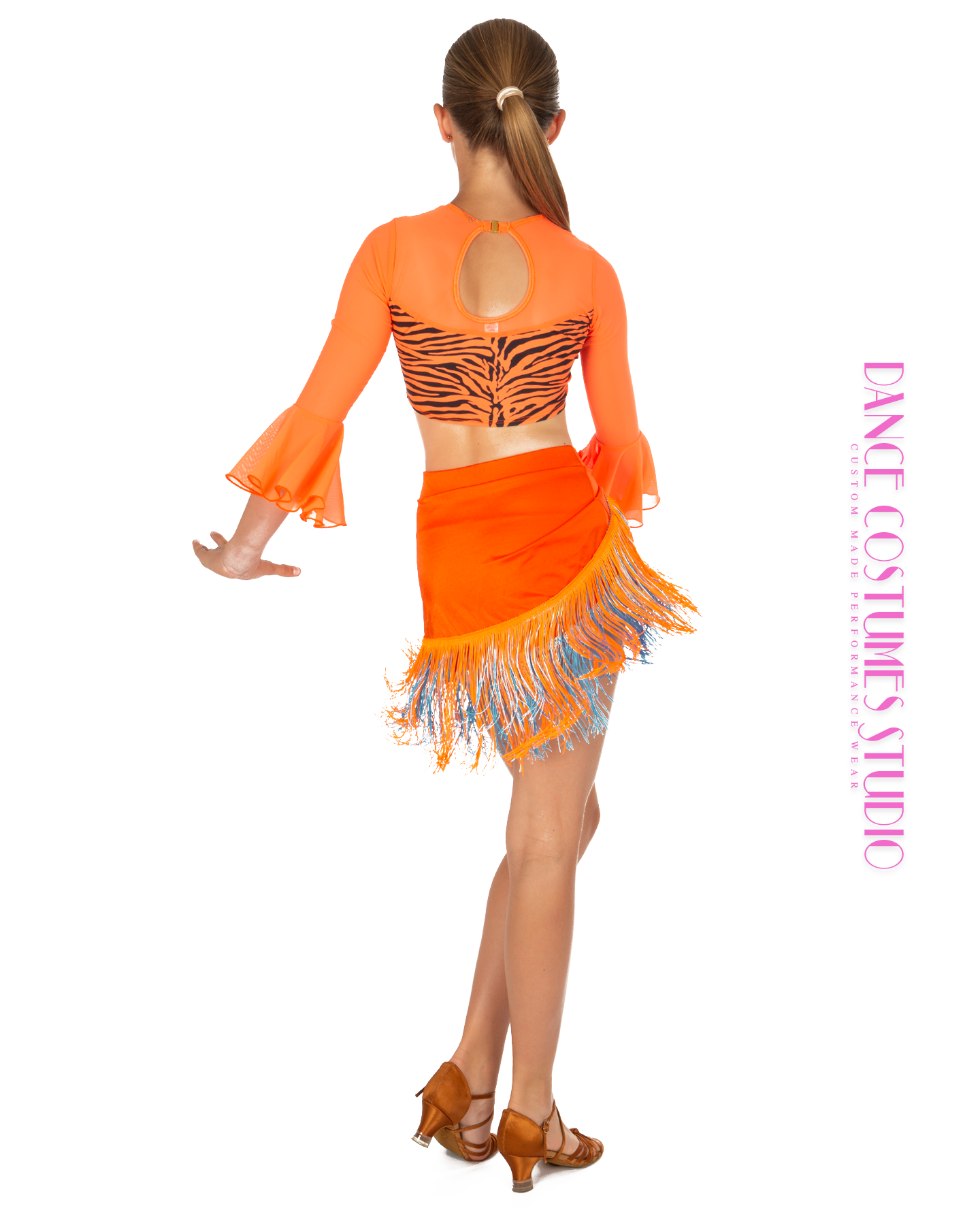 Kendall Fringed Draped Dance Skirt
