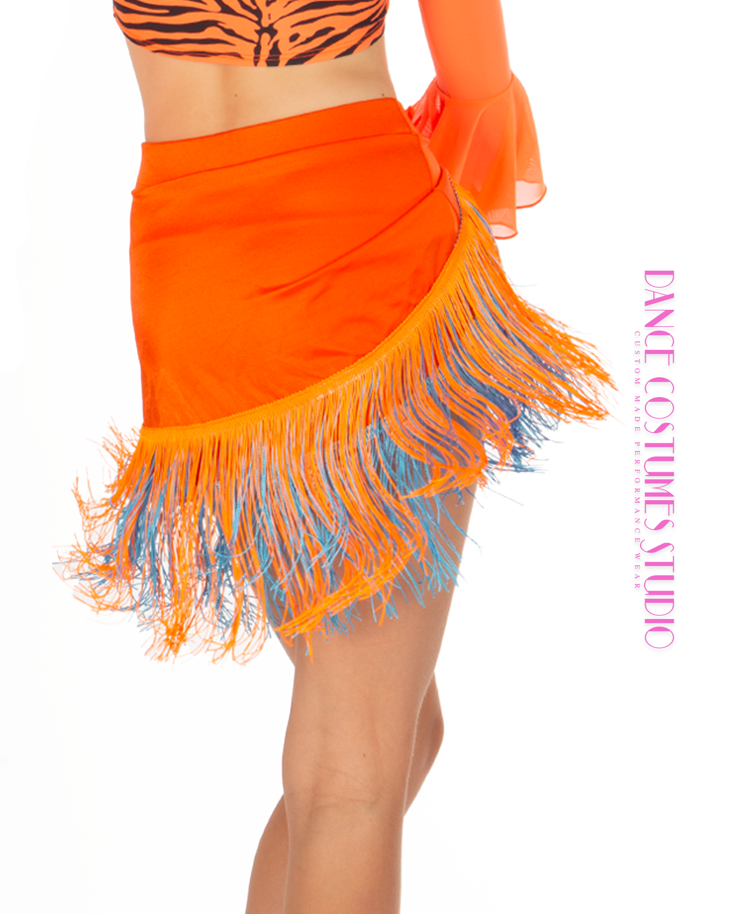 Kendall Fringed Draped Dance Skirt