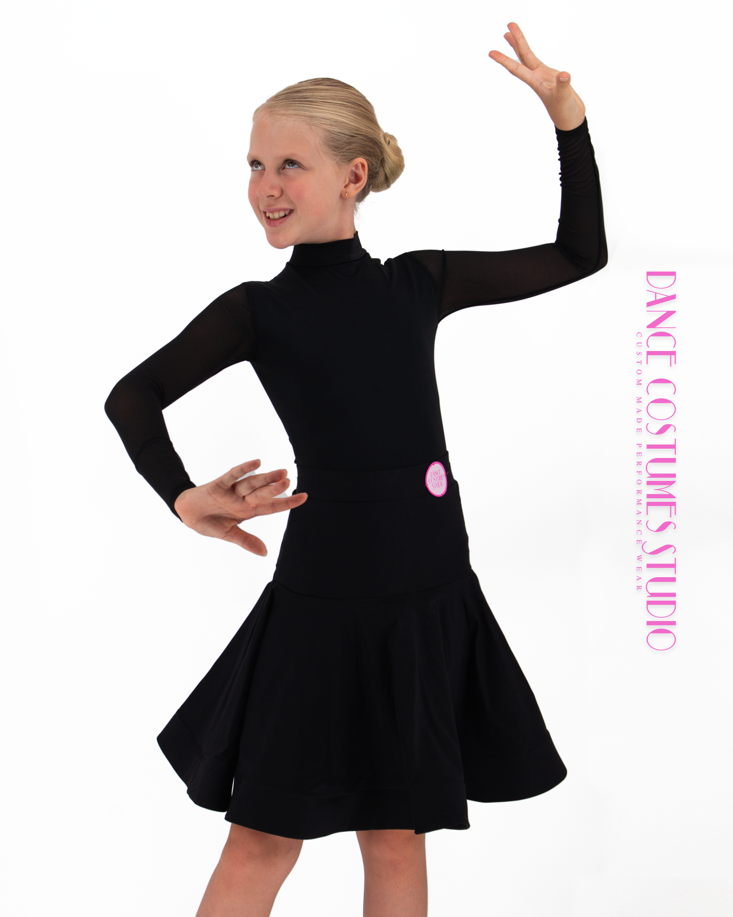 Cecilia Dance Mesh Sleeves Leotard