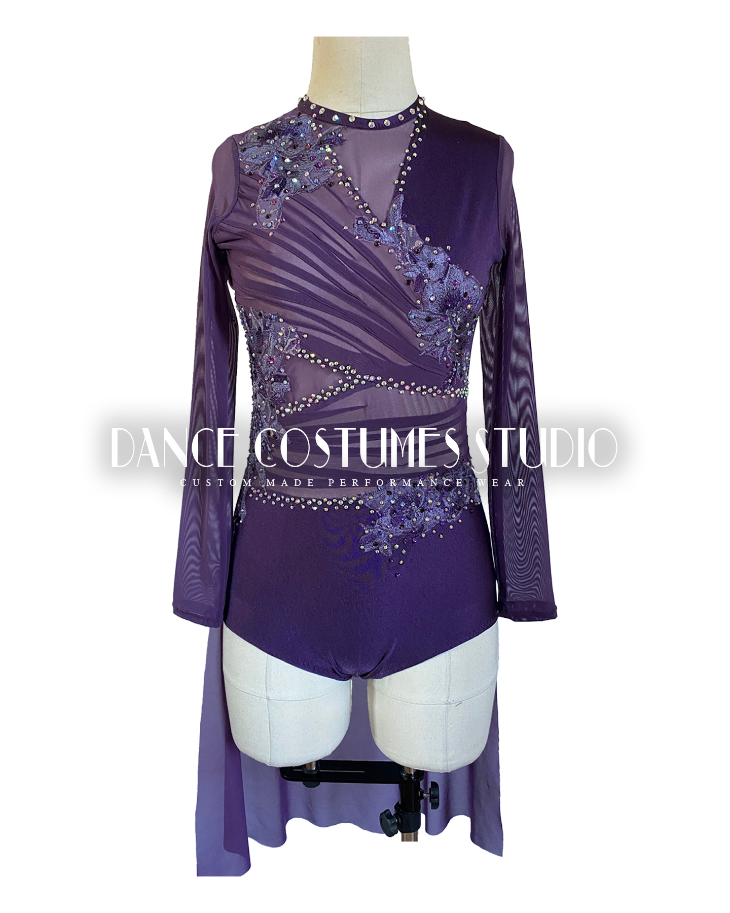 Custom Dance Costume Lyrical Contemporary Lilac Purple Leotard with Skirt —  Elite Custom Costumes