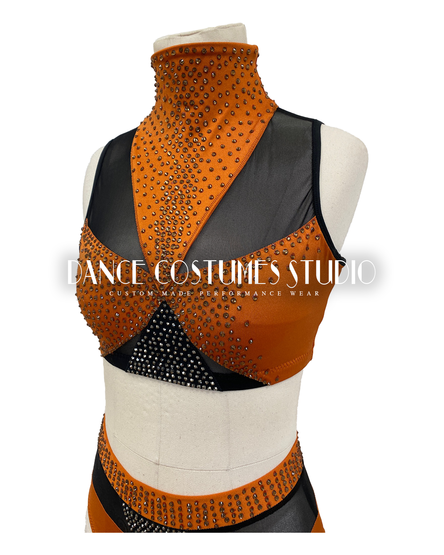 Custom dance costume two piece
