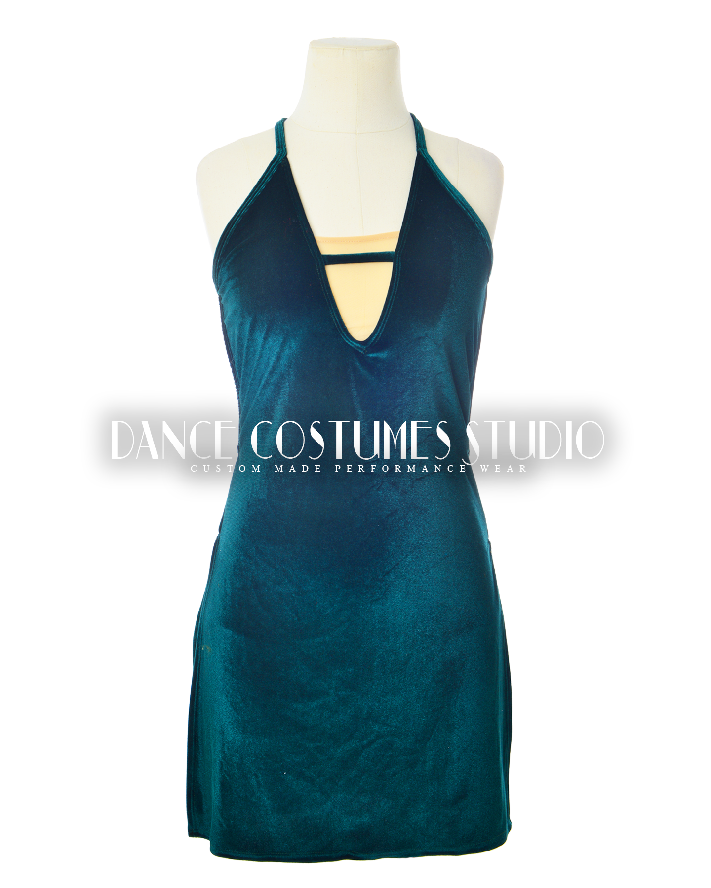 Green Velvet Jewel Dance Costume