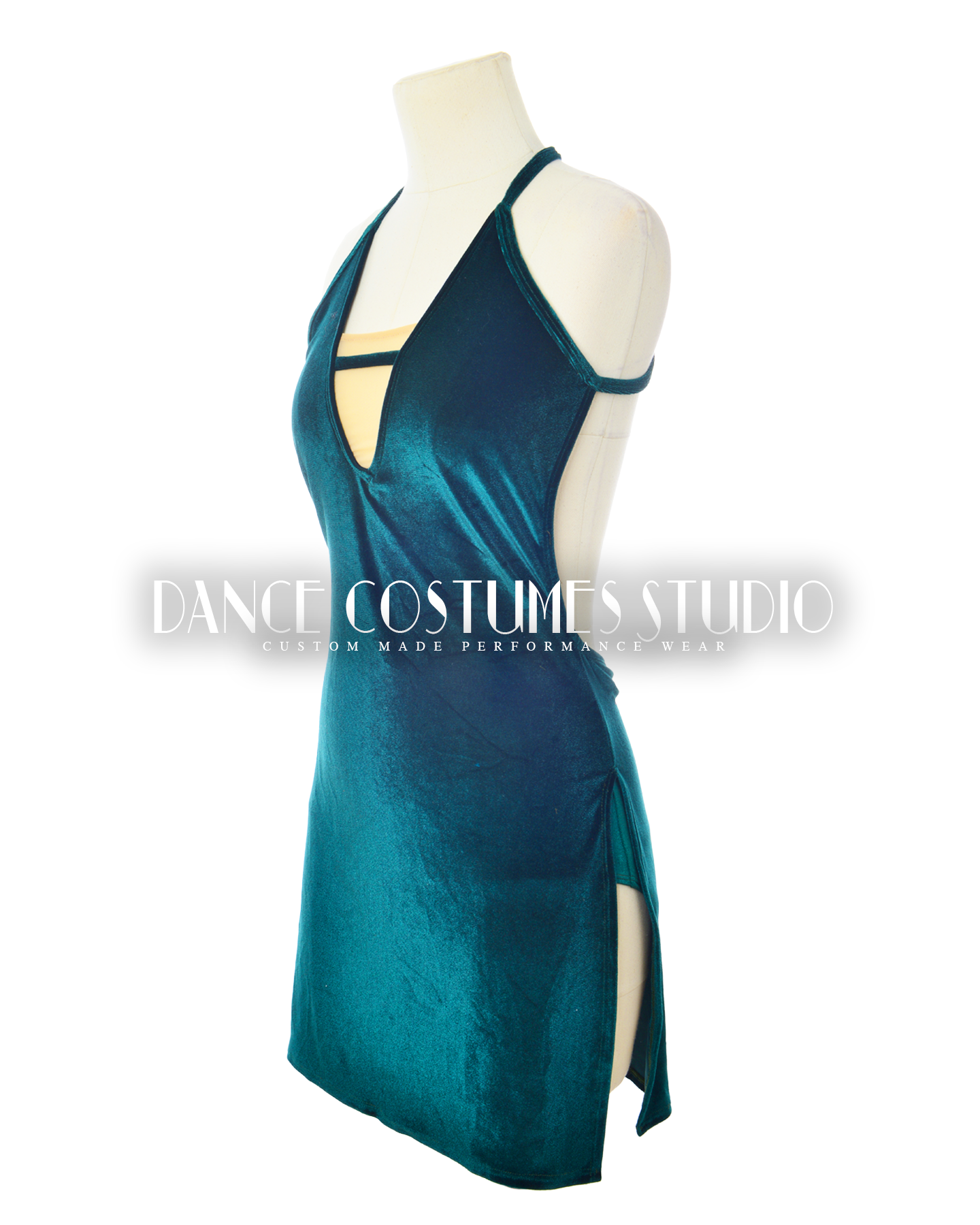 Green Velvet Jewel Dance Costume