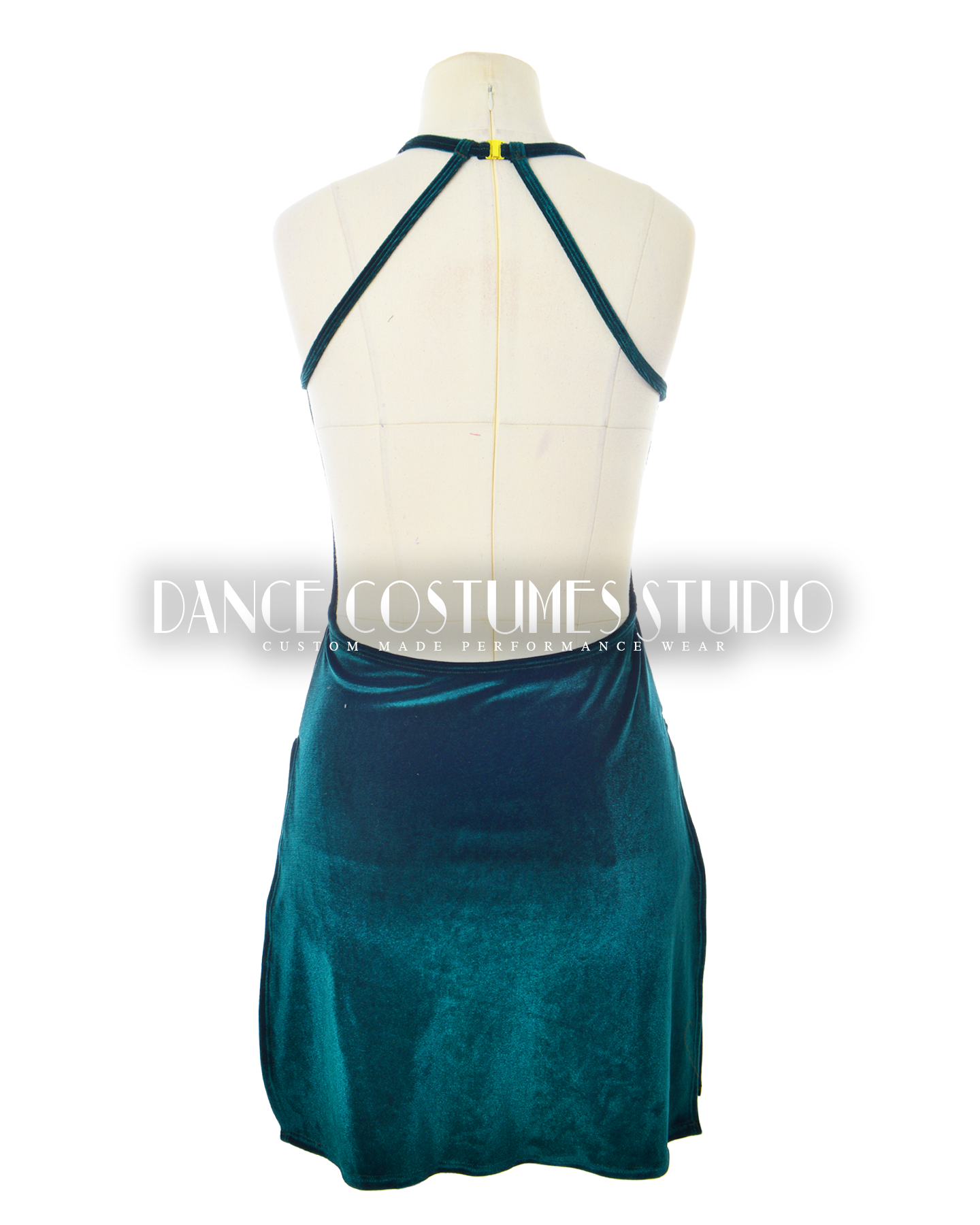 Green Velvet Jewel Dance Costume