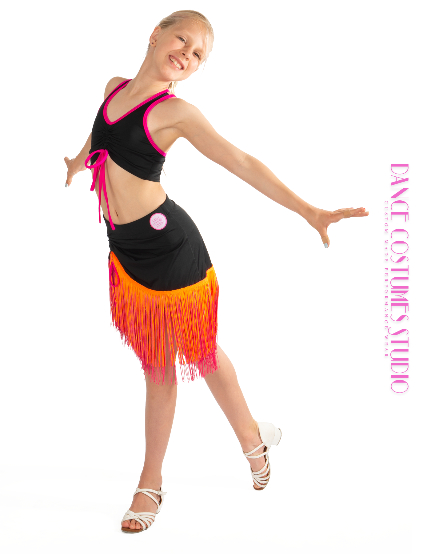Wanda Fringed Drawstring Dance Skirt
