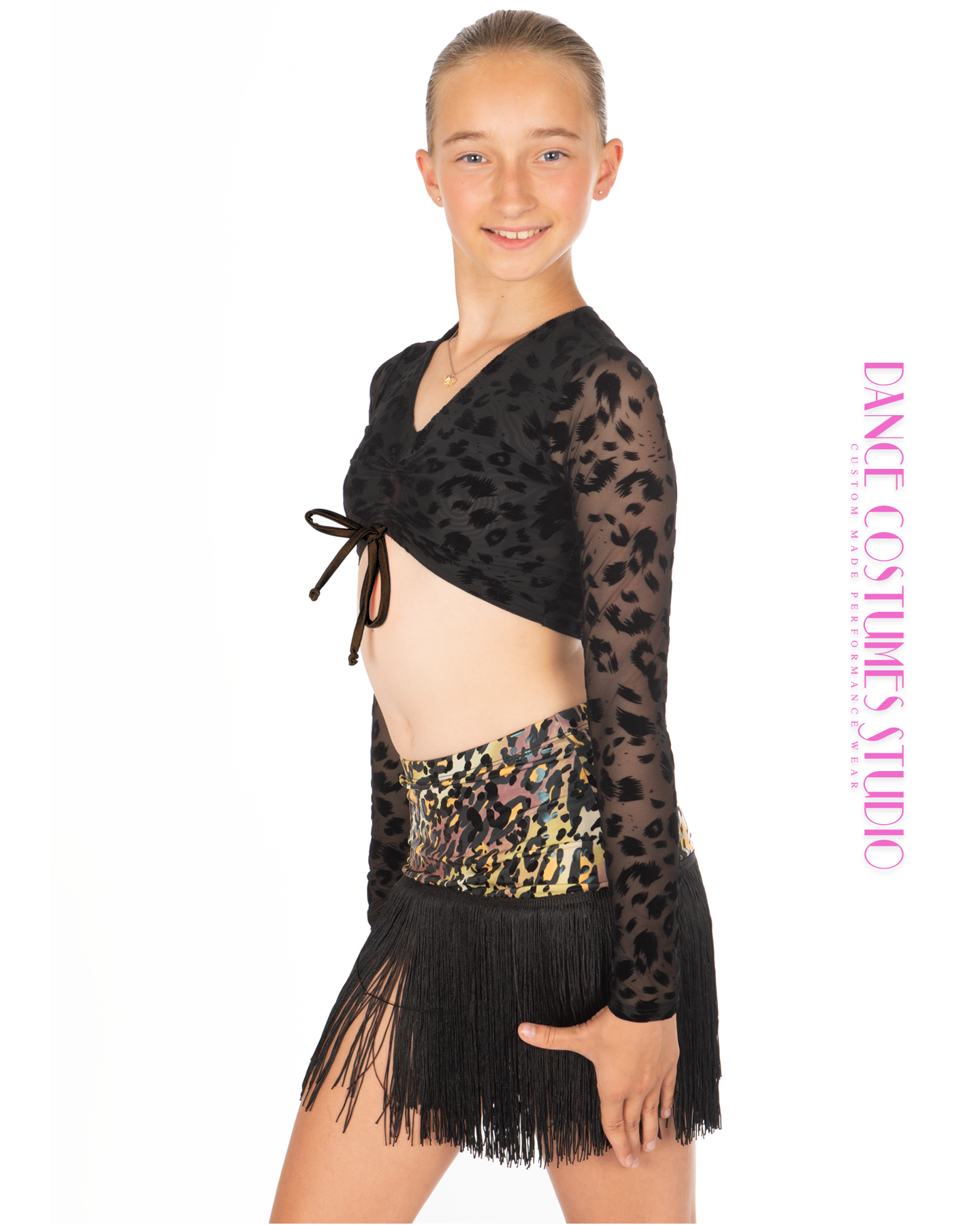 Yelena Mini Fringed Dance Skirt