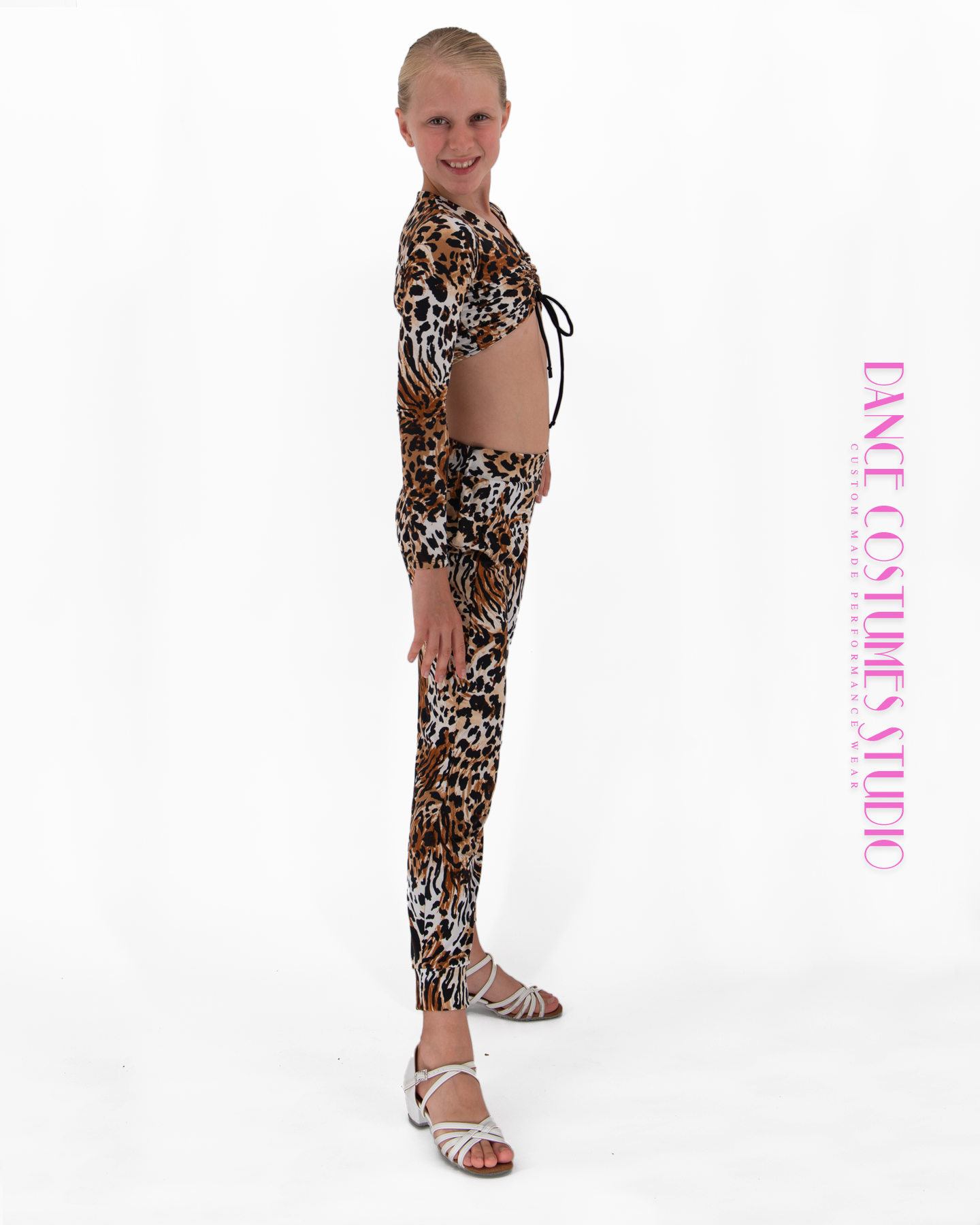 Fernanda Leopard Dance Crop Top