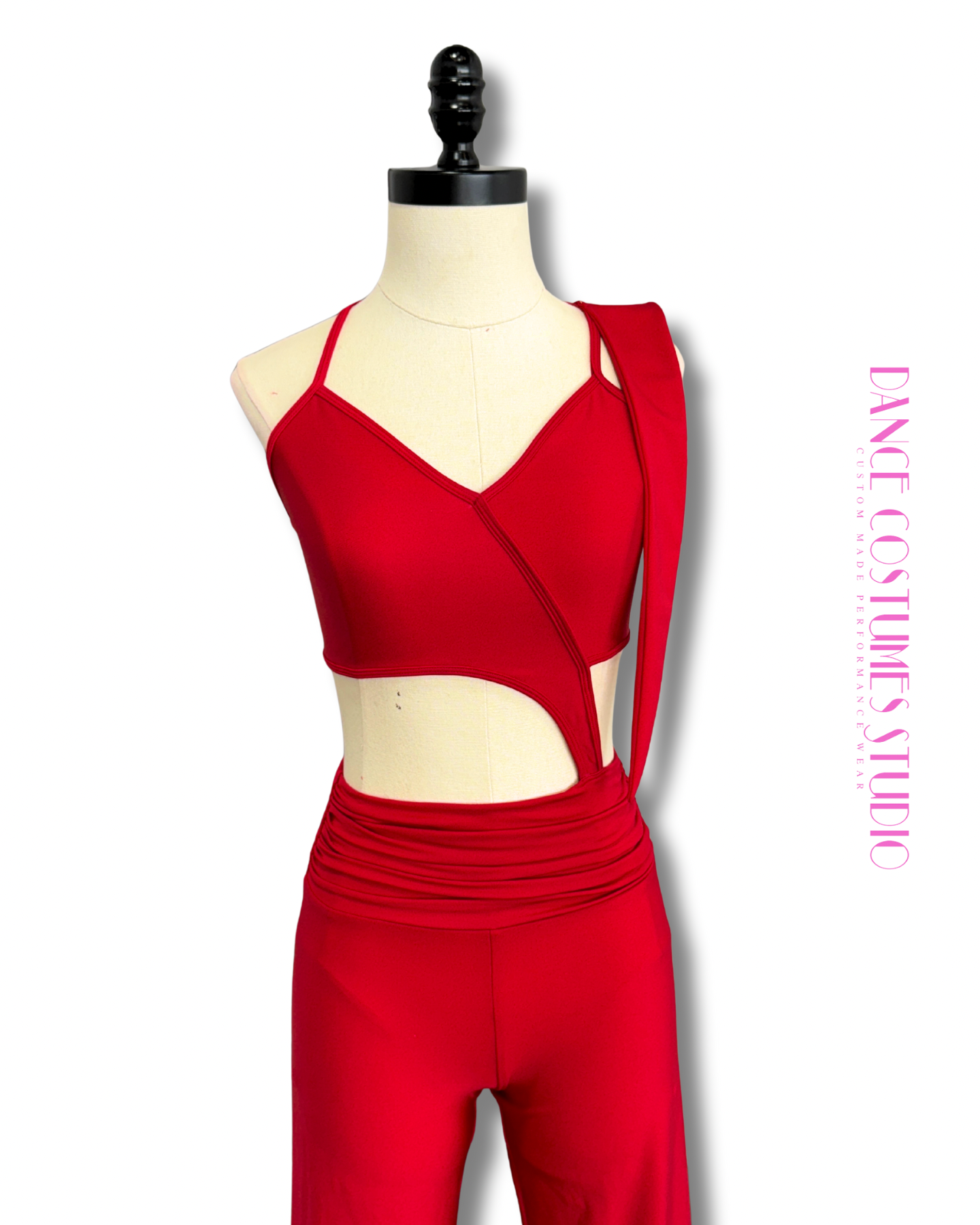 Veyona – Red Contemporary Pants Set